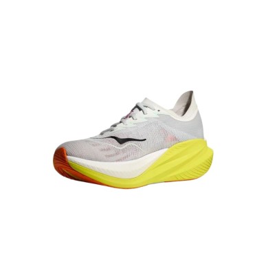 Zapatillas Hoka Mach X 2 hombre Frost/Citrus perfil interior