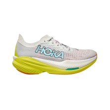 Zapatillas Hoka Mach X 2 hombre Frost/Citrus perfil logo