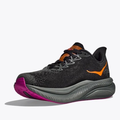 Zapatillas Hoka Mach 6 mujer negro rosa naranja