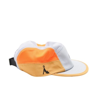 Gorra Running Vaga Club Cap naranja blanco perfil