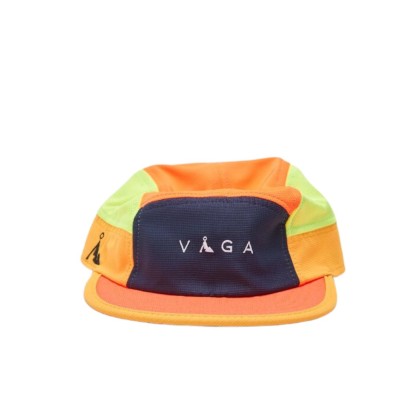 Gorra Running Vaga Club Cap Neon Orange/Neon Yellow/Yellow/Navy blue