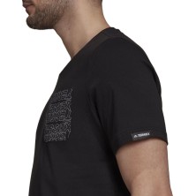 Camiseta manga corta Terrex Graphic Pocket Print Tee Hombre Black