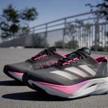 Zapatillas Adidas Adizero Boston 12 Mujer Grey Five/Crystal Jade/Lucid Pink