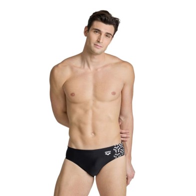 Bañador slip Arena Swim Briefs Kikko V hombre negro blanco