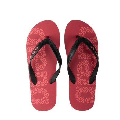 Sandalias Flip Flop Arena rojo y negro