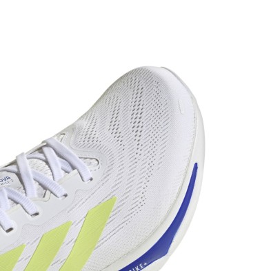 Zapatillas Adidas Supernova Rise 2 Hombre White/Zero Met/Pulse Lime detalle puntera