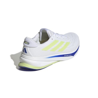 Zapatillas Adidas Supernova Rise 2 Hombre White/Zero Met/Pulse Lime logo talón