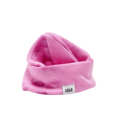 Gorro Vaga Fine Rib Tie Dye Beanie Bright Pink/Light Pink