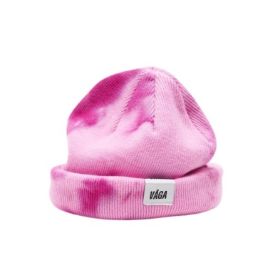 Gorro Vaga Fine Rib Tie Dye Beanie Bright Pink/Light Pink