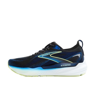 Zapatillas Brooks Glycerin GTS 22 hombre Black/Cobalt/Neo Yellow interior