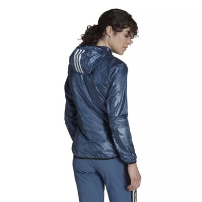 Chaqueta cortavientos Adidas Terrex Techrock three in one impermeable mujer Azul