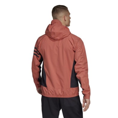 Chaqueta Con Capucha Adidas Utilitas RR hombre salmon espalda