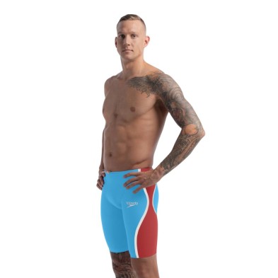 Bañador jammer Speedo Fastskin LZR Pure Intent 2.0 cintura alta Blue/Red