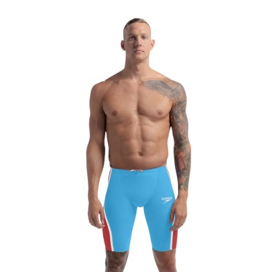 Bañador jammer Speedo Fastskin LZR Pure Intent 2.0 High Waist azul rojo modelo