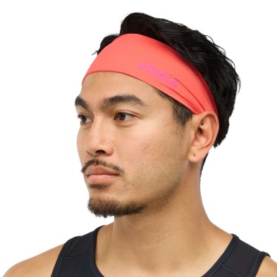 Headband Hoka unisex coral talla única