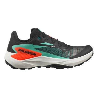 Zapatillas Salomon Genesis hombre negro verde naranja