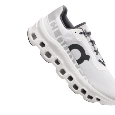 Zapatillas On Running Cloudmonster Mujer All White cloudtec nube