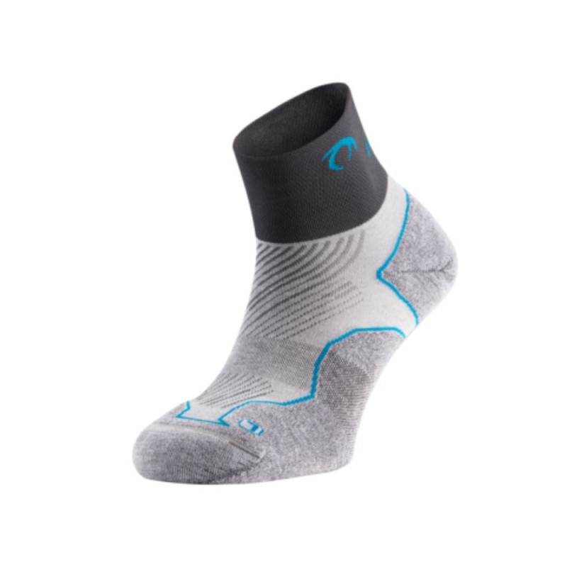 Calcetines Lurel Distance Three unisex Gris hielo / Turquesa