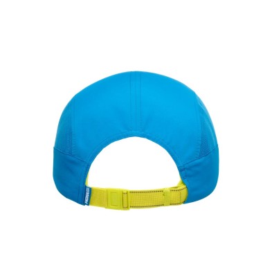 Gorra Hoka Run Hat Hoka Blue cierre hebilla amarillo