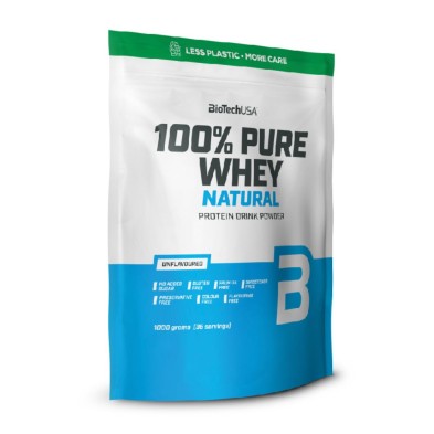 Bebida proteica en polvo BioTech 100% Pure Whey Natural 1000 grs