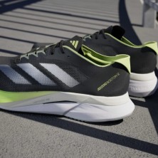 Zapatillas Adidas Adizero Boston 12 Hombre Aurora Ink/Silver Metallic/Pulse Lime detalle