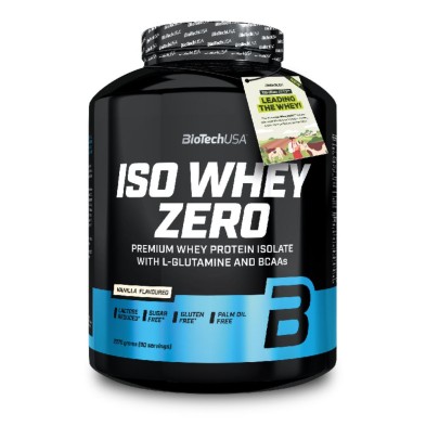 Iso Whey Zero de BiotechUSA Lactose Free proteína en polvo 2270gr. Vainilla