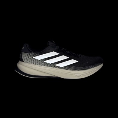 Zapatillas Adidas Supernova Rise 2 Hombre Core Black/Zero Metalic detalles reflectantes