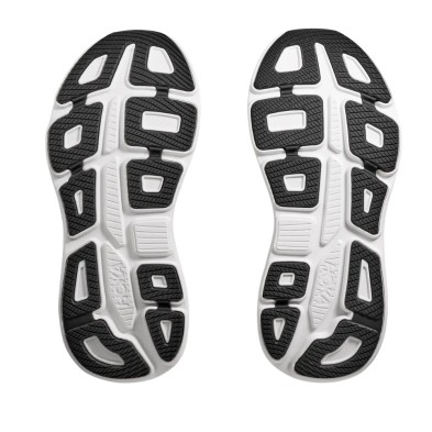 Zapatillas Hoka Bondi 9 Wide Hombre Black / White suela durabrasion rubber