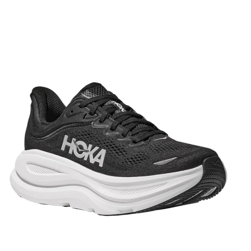 Zapatillas Hoka Bondi 9 Wide Hombre Black / White