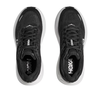 Zapatillas Hoka Bondi 9 Wide Hombre Black / White  par