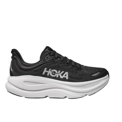 Zapatillas Hoka Bondi 9 Wide Hombre Black / White  logo