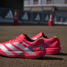 Zapatillas Adidas Adizero Adios 9 Hombre Lucid Red/Cloud White/Pure Sulfur con amortiguación lightstrike pro