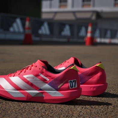 Zapatillas Adidas Adizero Adios 9 Hombre Lucid Red/Cloud White/Pure Sulfur con amortiguación lightstrike pro