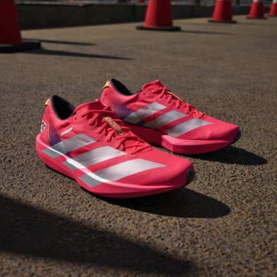 Zapatillas Adidas Adizero Adios 9 Hombre Lucid Red/Cloud White/Pure Sulfur zapatilla veloz y ligera