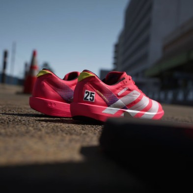 Zapatillas Adidas Adizero Adios 9 Hombre Lucid Red/Cloud White/Pure Sulfur runnig competición racing