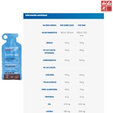 Energy gel Quinton cola 40 g con cafeína