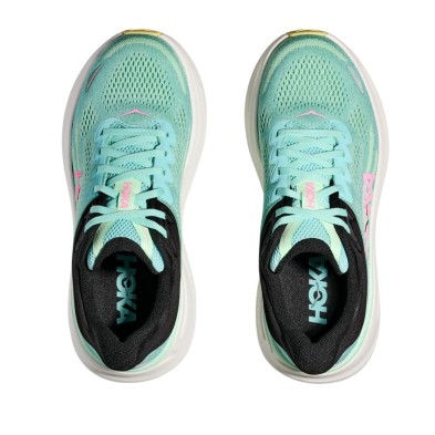 Zapatillas Hoka Bondi 9 Mujer menta azul par