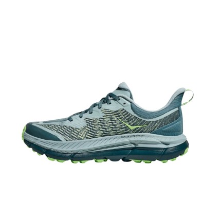 Zapatillas Hoka Mafate Speed 4 Hombre Mountain Fog/Druzy perfil interior logo gabiota