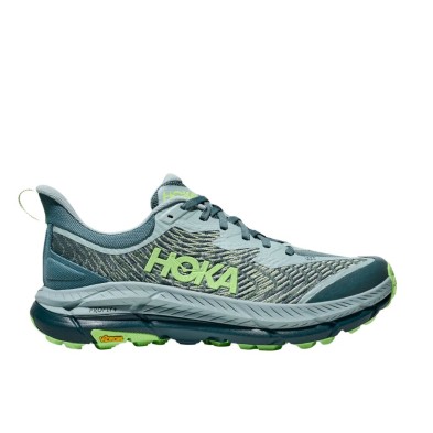 Zapatillas Hoka Mafate Speed 4 Hombre Mountain Fog/Druzy perfil logo verde