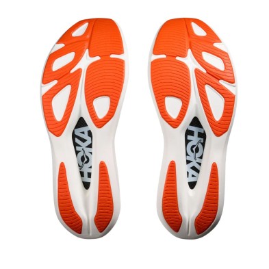 Zapatillas Hoka U Rocket X 2 Frost/Lava suela pisada rápida y cómoda