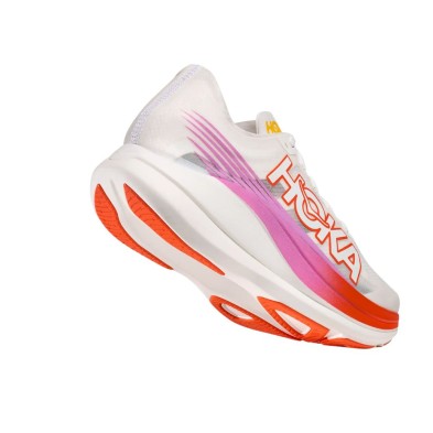 Zapatillas Hoka U Rocket X 2 blanco rosa naranja