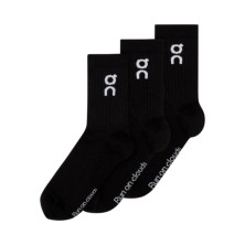 Calcetines On Running Logo Sock High Pack de 3 Black