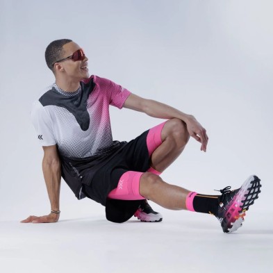 Camiseta M/corta X-Bionic Corefusion Run Shirt Dot Fade/White/Neo Pink swiss engineered