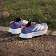 Zapatillas Adidas Adizero Boston 12 Hombre azul eléctrico naranja blanco zapatillas asfalto