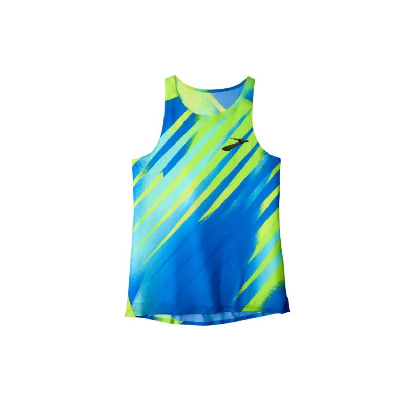 Camiseta tirantes Brooks Elite Singlet hombre Mavericks Zag