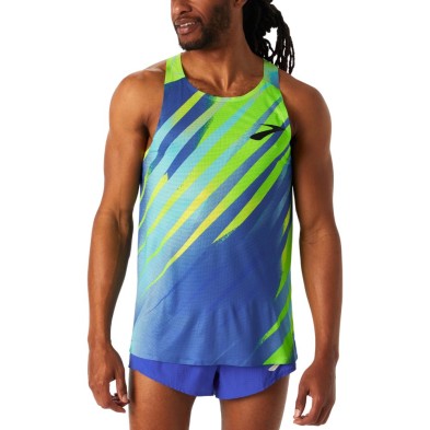 Camiseta tirantes Brooks Elite Singlet hombre Mavericks Zag camiseta de running semientallada