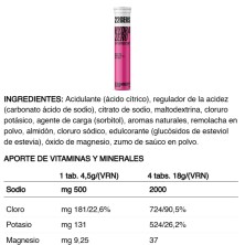 226ers Hydrazero Effervescent Strawberry tabla nutricional e ingredientes