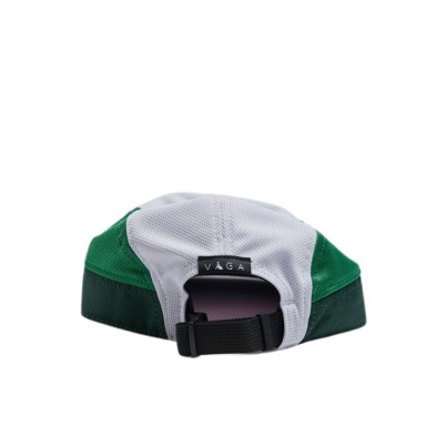 Gorra Running Vaga Club Cap Racing Green/ Light Grey/ Sunshine Yellow/ Purple detalle cierre trasero