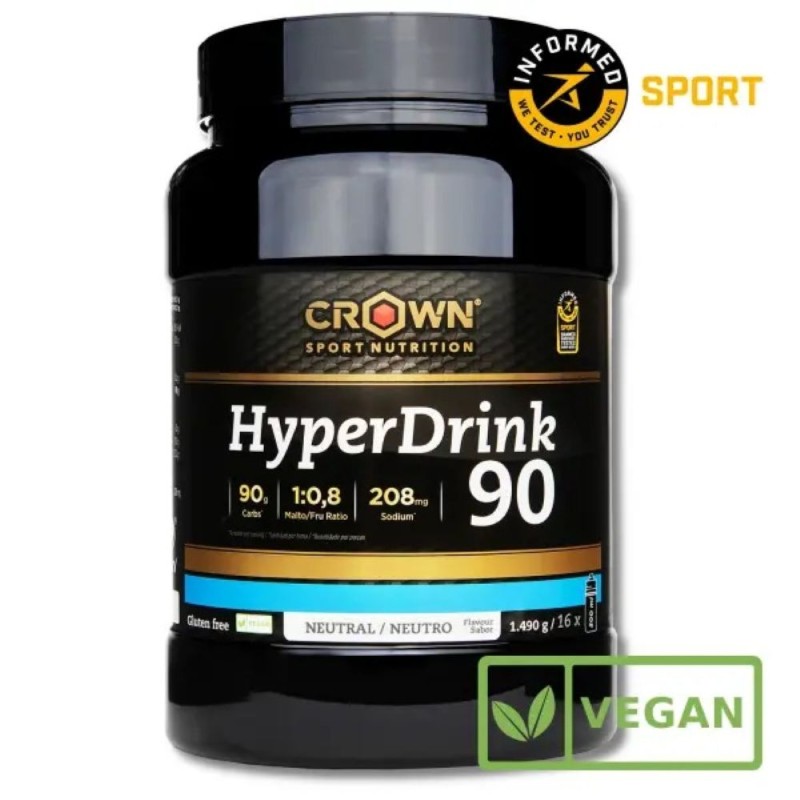 Energy drink Crown Nutrition Hyperdrink 90 neutro 1490 grs