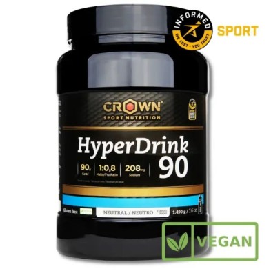 Energy drink Crown Nutrition Hyperdrink 90 neutro 1490 grs
